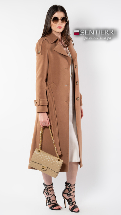 Palton de lână Sentierri 845 bleumarin [3]