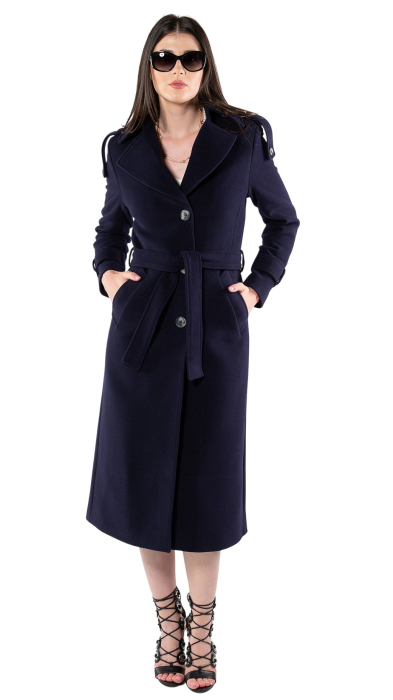 Palton de lână Sentierri 845 bleumarin [5]