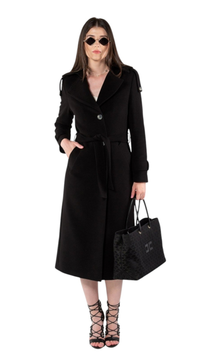 Palton de lână Sentierri 845 negru [4]