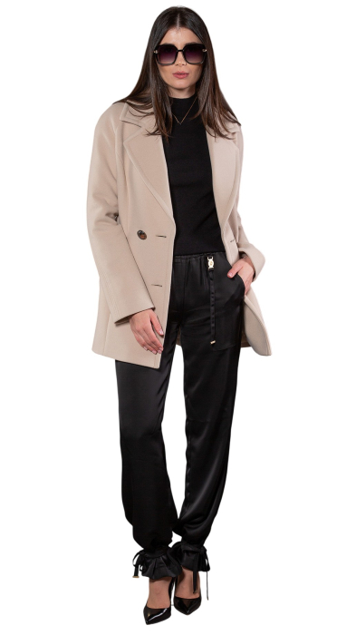 Palton de lână Sentierri 847 bej [5]