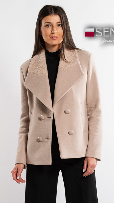 Palton de lână Sentierri 850 bej [1]