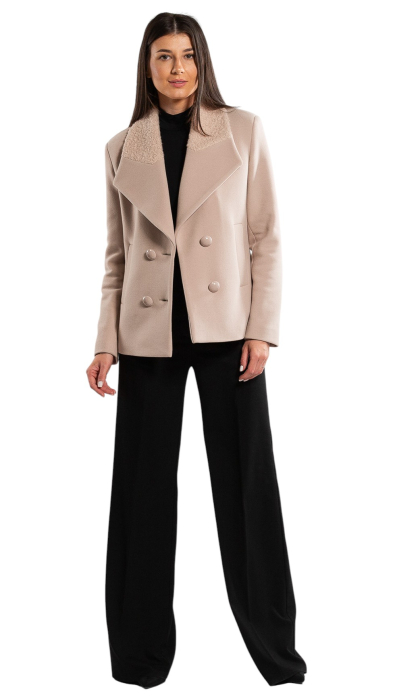 Palton de lână Sentierri 850 bej [4]