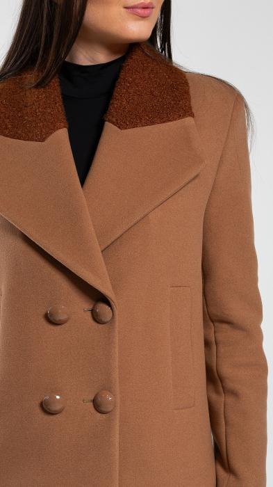 Palton de lână Sentierri 850 maro [4]