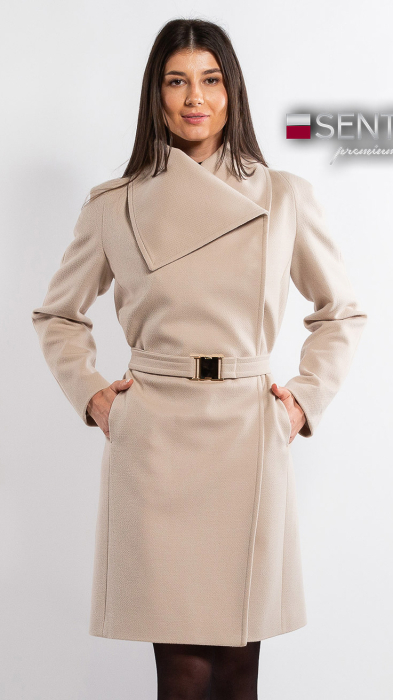 Palton de lână Sentierri 851 bej [1]