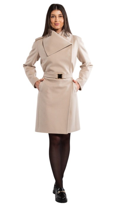 Palton de lână Sentierri 851 bej [7]