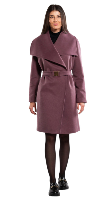 Palton de lână Sentierri 851 mov-mocca [7]