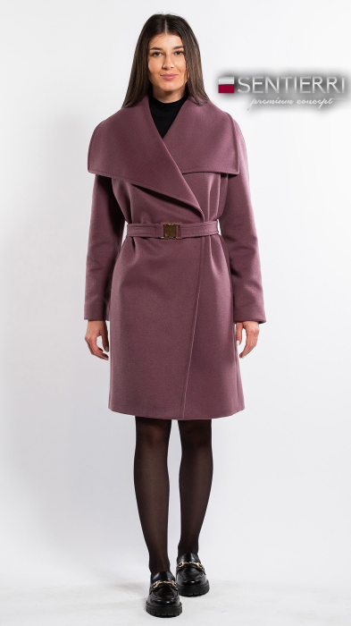 Palton de lână Sentierri 851 mov-mocca [2]