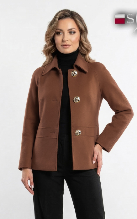 Palton de lână Sentierri 852 bej [3]