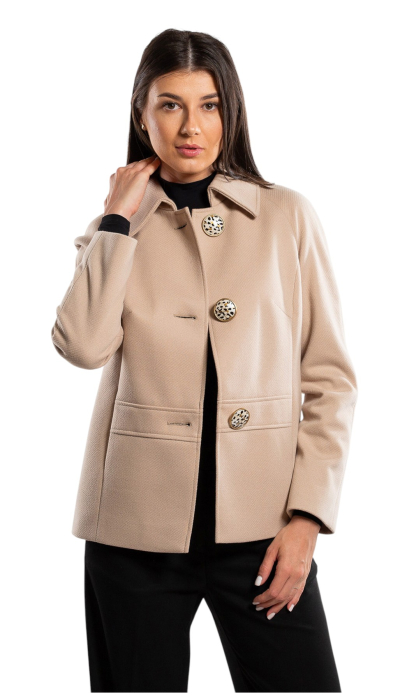 Palton de lână Sentierri 852 bej [5]