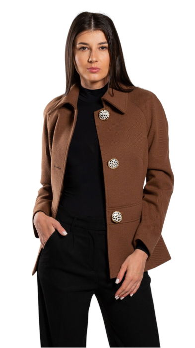 Palton de lână Sentierri 852 maro [6]