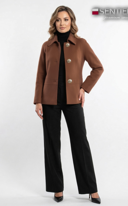 Palton de lână Sentierri 852 negru [6]