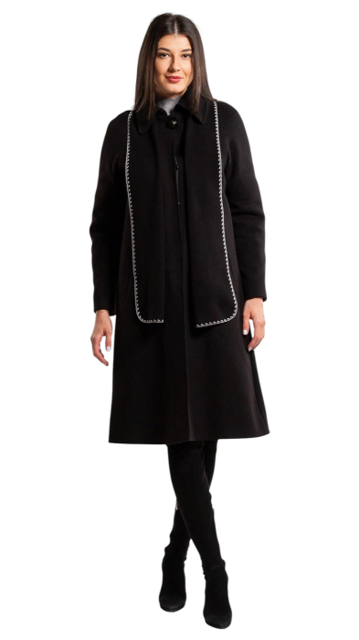 Palton de lână Sentierri 854 negru [5]