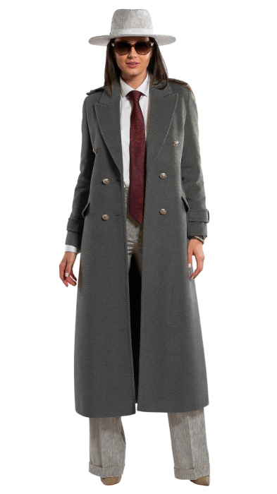 Palton de lână Sentierri 855 antracit-hermes [5]