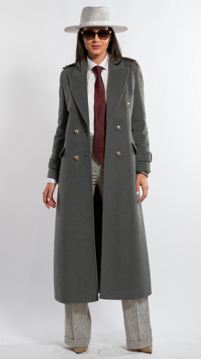 Palton de lână Sentierri 855 antracit-hermes [2]