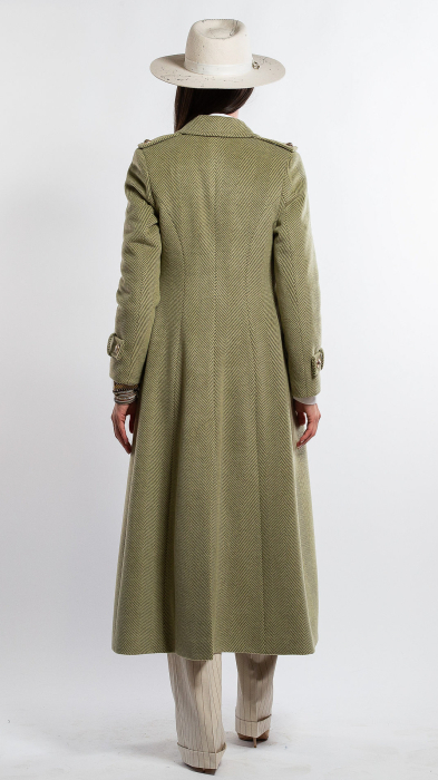 Palton de lână Sentierri 855 olive-hermes [8]
