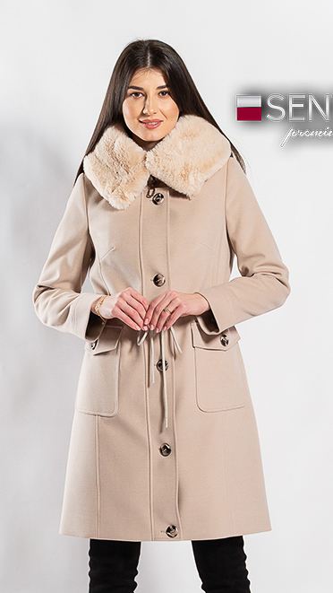 Palton de lână Sentierri 856 bej [1]