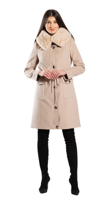 Palton de lână Sentierri 856 bej [8]