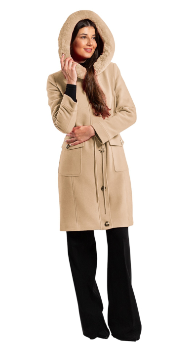 Palton de lână Sentierri 856 bej [5]