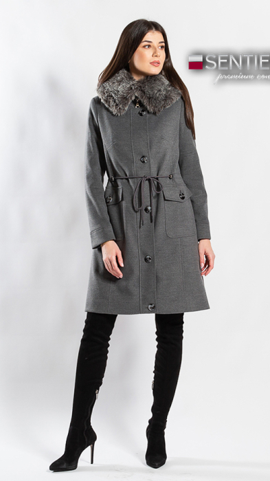 Palton de lână Sentierri 856 gri-antracit [2]