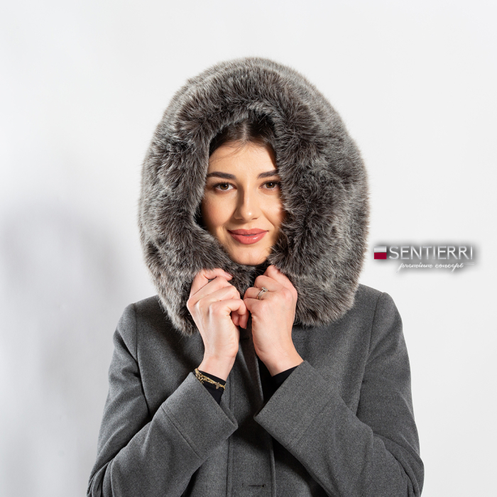 Palton de lână Sentierri 856 gri-antracit [6]