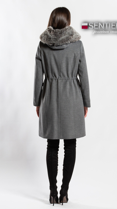 Palton de lână Sentierri 856 gri-antracit [3]