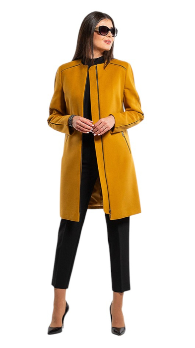 Palton de lână Sentierri 858 mustar [4]