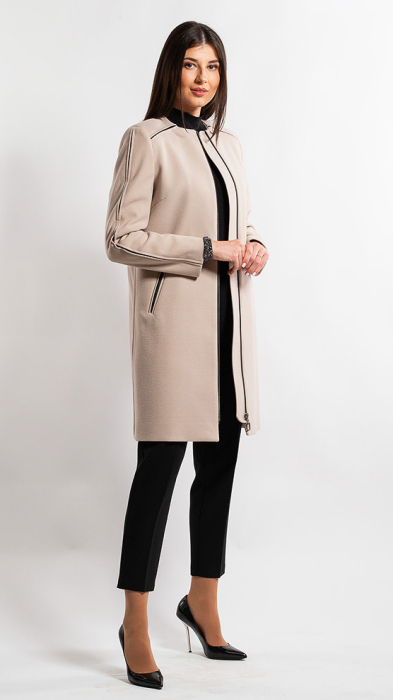 Palton de lână Sentierri 858 negru [5]