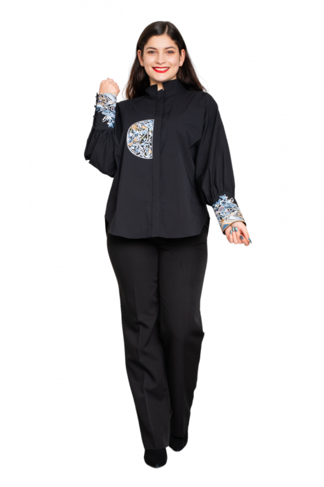 Pantaloni Brie lungi negri [6]