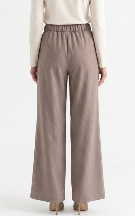 Pantaloni din in Haddie cappuccino [3]