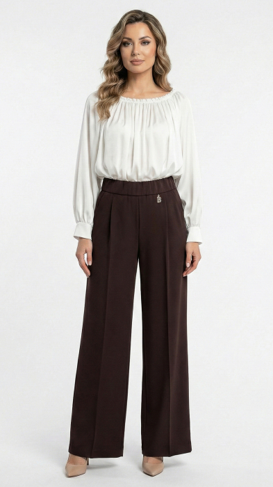 Pantaloni Faithlynn maro [3]