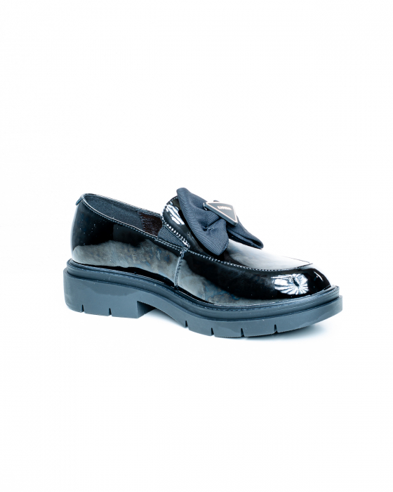 Pantofi Contessa 3264 - 3 cm  negri [4]