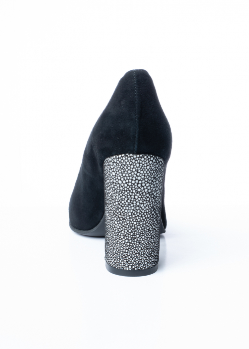 Pantofi de piele naturala Cunadena 1180 negri [7]