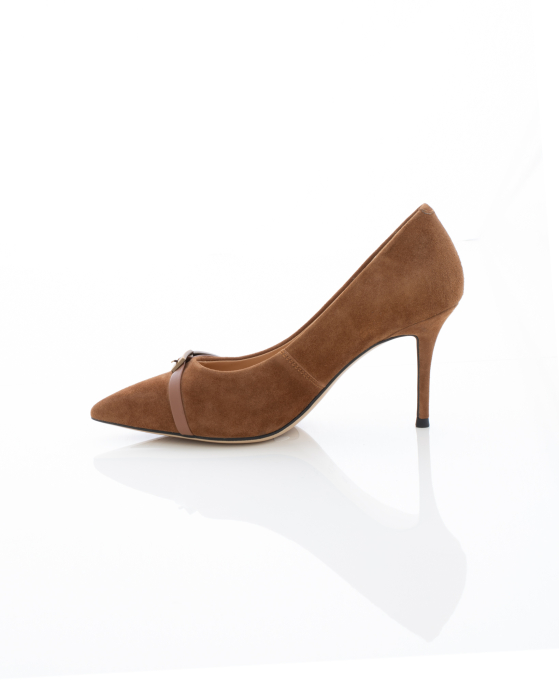 Pantofi Eleganti de piele naturala Epica 3607 - 6.5 cm maro [5]