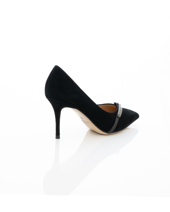 Pantofi Eleganti de piele naturala Epica 3607 - 8 cm  negri [8]