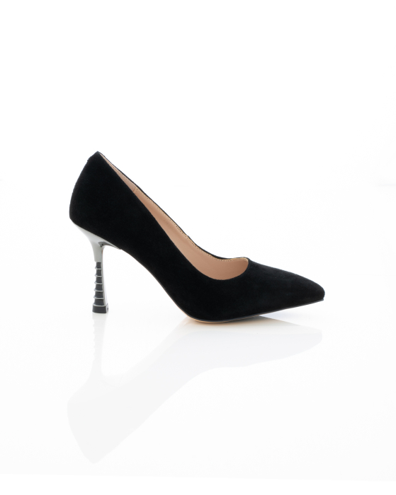 Pantofi Eleganti de piele naturala Epica 3608 - 7.5 cm negri [2]