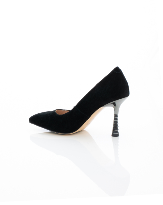 Pantofi Eleganti de piele naturala Epica 3608 - 7.5 cm negri [6]