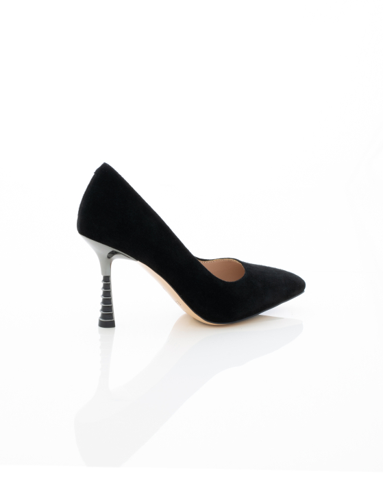 Pantofi Eleganti de piele naturala Epica 3608 - 7.5 cm negri [8]