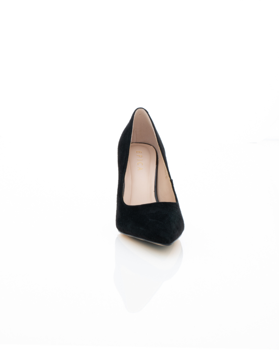 Pantofi Eleganti de piele naturala Epica 3608 - 7.5 cm negri [3]