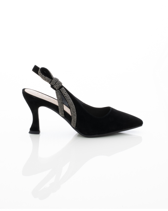 Pantofi Eleganti de piele naturala Epica 3613 - 7 cm negri [2]