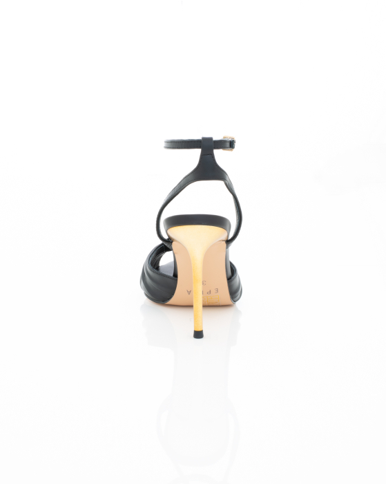 Pantofi Eleganti de piele naturala Epica 3614 - 10.5 cm  negri [7]