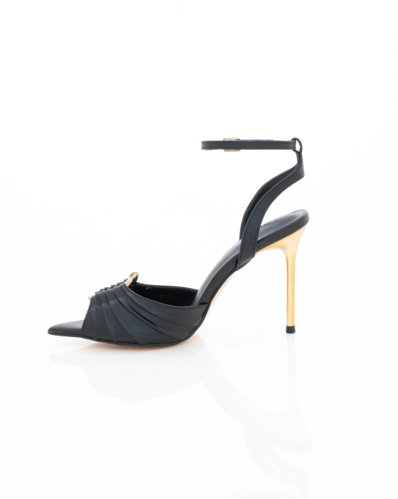 Pantofi Eleganti de piele naturala Epica 3614 - 9 cm negri [5]