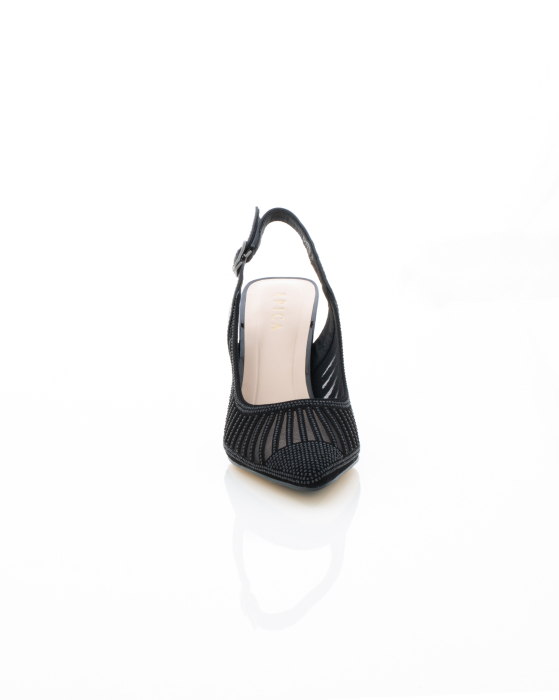 Pantofi Eleganti de piele naturala Epica 3615 - 8 cm negri [4]