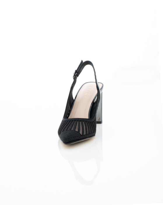 Pantofi Eleganti de piele naturala Epica 3615 - 8 cm negri [5]
