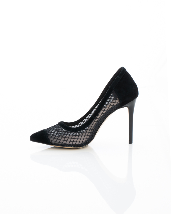 Pantofi Eleganti de piele naturala Epica 3616 - 10 cm  negri [5]