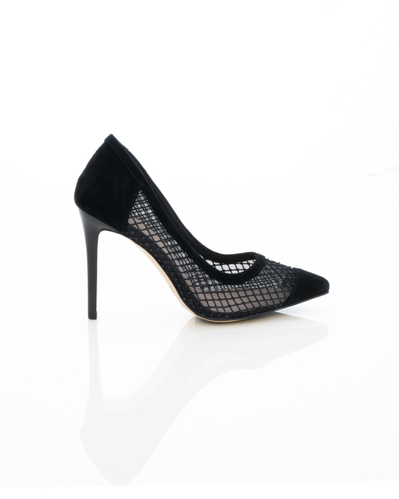 Pantofi Eleganti de piele naturala Epica 3616 - 10 cm  negri [2]