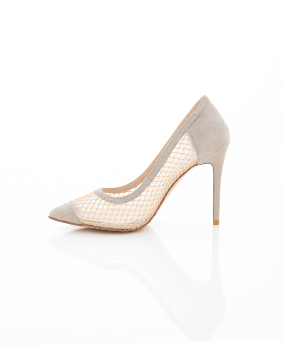 Pantofi Eleganti de piele naturala Epica 3616 - 8.5 cm bej [5]
