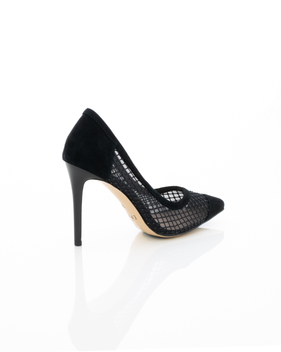 Pantofi Eleganti de piele naturala Epica 3616 - 8.5 cm negri [8]