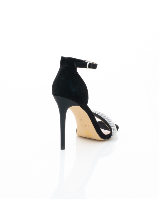 Pantofi Eleganti de piele naturala Epica 3617 - 10.5 cm  negri [8]