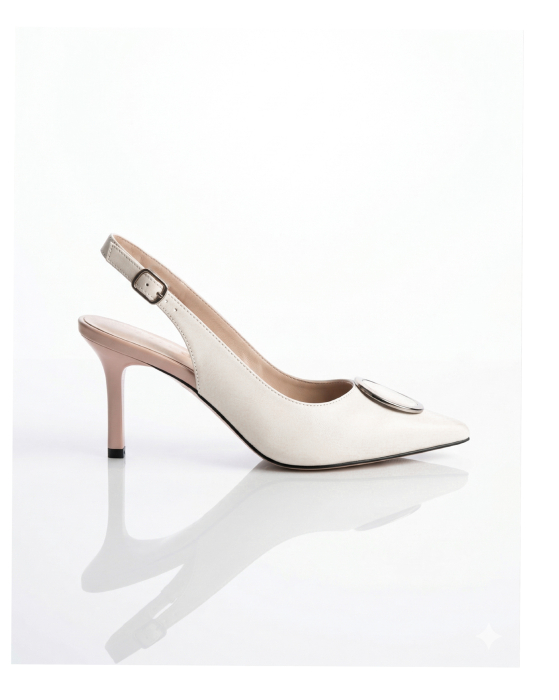 Pantofi Eleganti Epica 3673 - 7 cm bej [2]