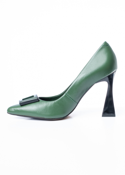 Pantofi de piele naturala Epica 1426 verzi [9]